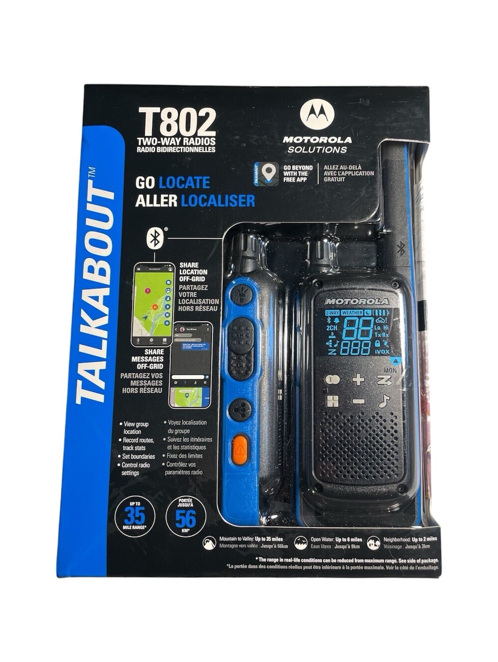 Motorola Solutions T802 Talkabout Two-Way Radios Walkie Talkie -Brand New Sealed